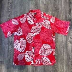 Manuheali’i Men’s Hawaiian Aloha Shirt Button Down XXL